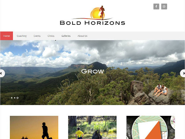 image of the front page of Bold Horizons