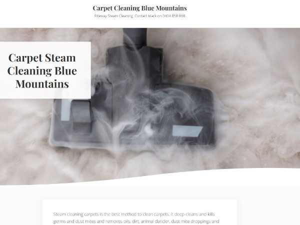 image of the front page of Carpet Cleaning Blue Mountains
