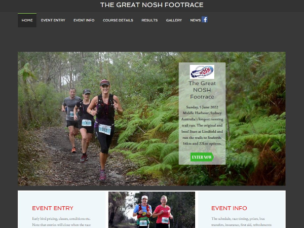 image of the front page of The Great Nosh Footrace