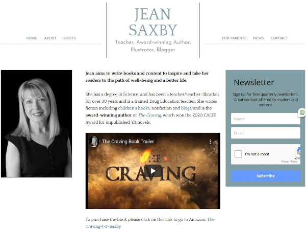 image of the front page of Jean Saxby